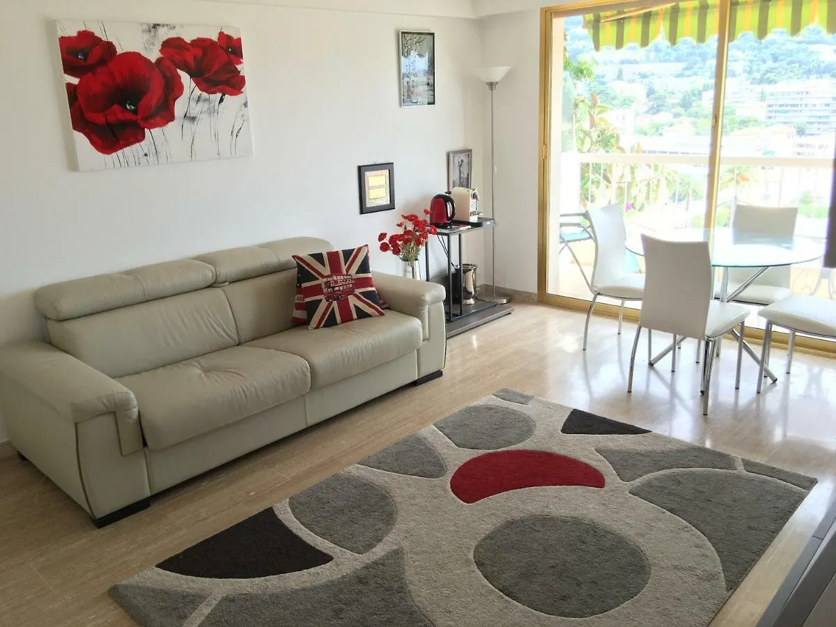 Cannes: Agréable 2 pièces vue mer panoramique Apartamento Cannes