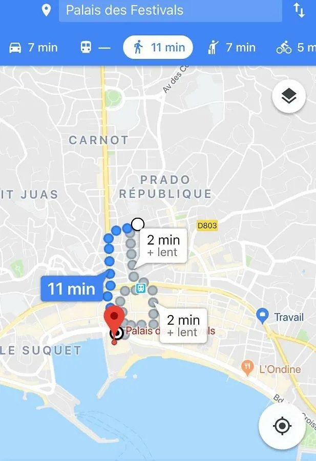 Cannes: Agréable 2 pièces vue mer panoramique Francia